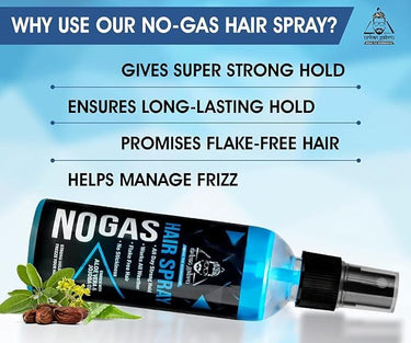 Urbangabru Hair Volumizing Powder 10 GM & No Gas Hair Spray 100 ML - Men's Grooming Combo Kit